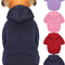 4 Pieces Small Dog Sweaters Dog Hoodie Clothes with Hat for Small Dogs Chihuahua Clothes with Pocket Puppy Pet Winter Clothes Warm Hoodies Coat Sweater Shirt(Xxs)